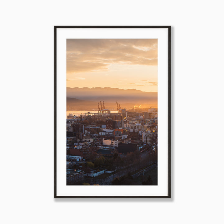Early Riser by Richard Lam Studio | Framed Giclee Print of a Sunrise in Vancouver, British Columbia