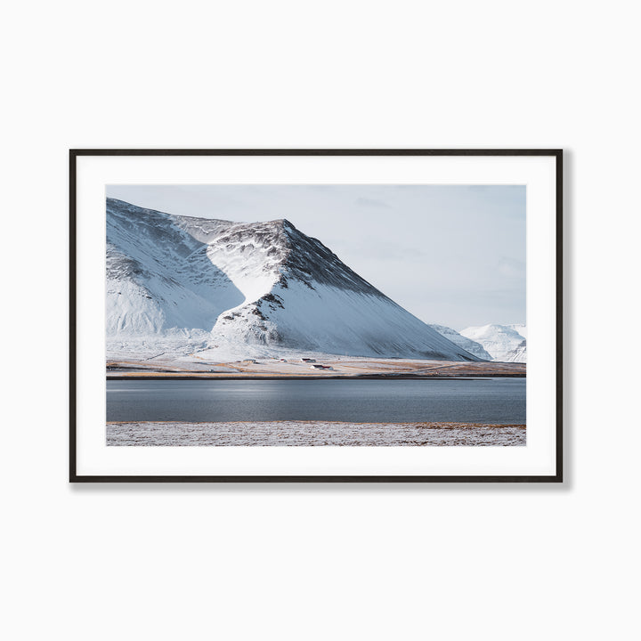Off The Grid by Richard Lam Studio | Framed Giclee Print of Snowy Mountain in Iceland