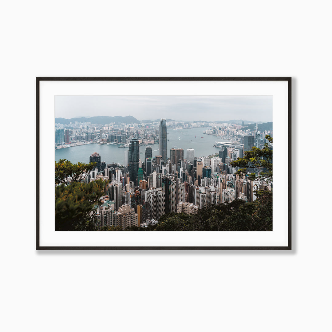 The Peak by Richard Lam Studio | Framed Giclee Print of Victoria Peak in Hong Kong