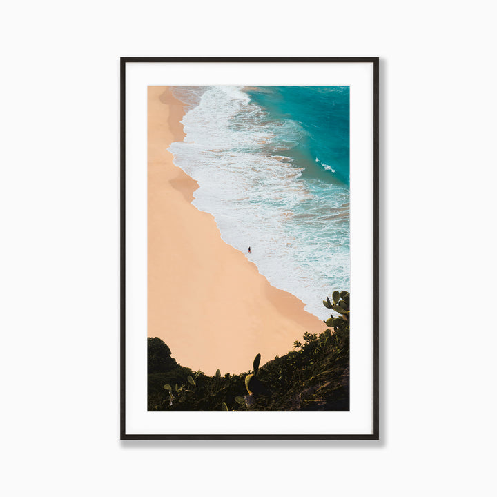 Wave Break by Richard Lam Studio | Framed Giclee Print of Makapuu Beach in Oahu, Hawaii