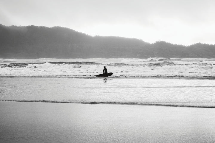 Lone Surfer in Tofino, British Columbia | Out Of Office by Richard Lam Studio